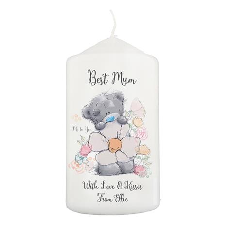 Personalised Me to You Floral Pillar Candle £12.99